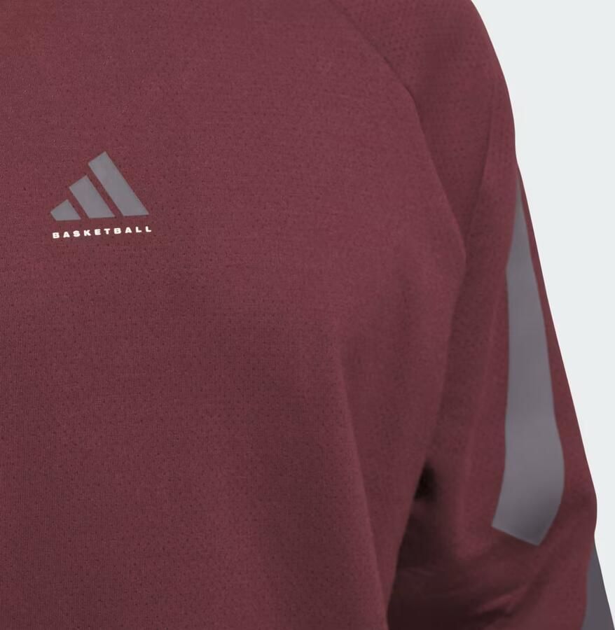 Adidas Basketball Spacer Hoodie (Uniseks) Bordeaux