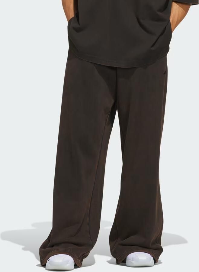Adidas BASKETBALL WASHED FLEECE BROEK MET WIJDE PIJPEN - Foto 2