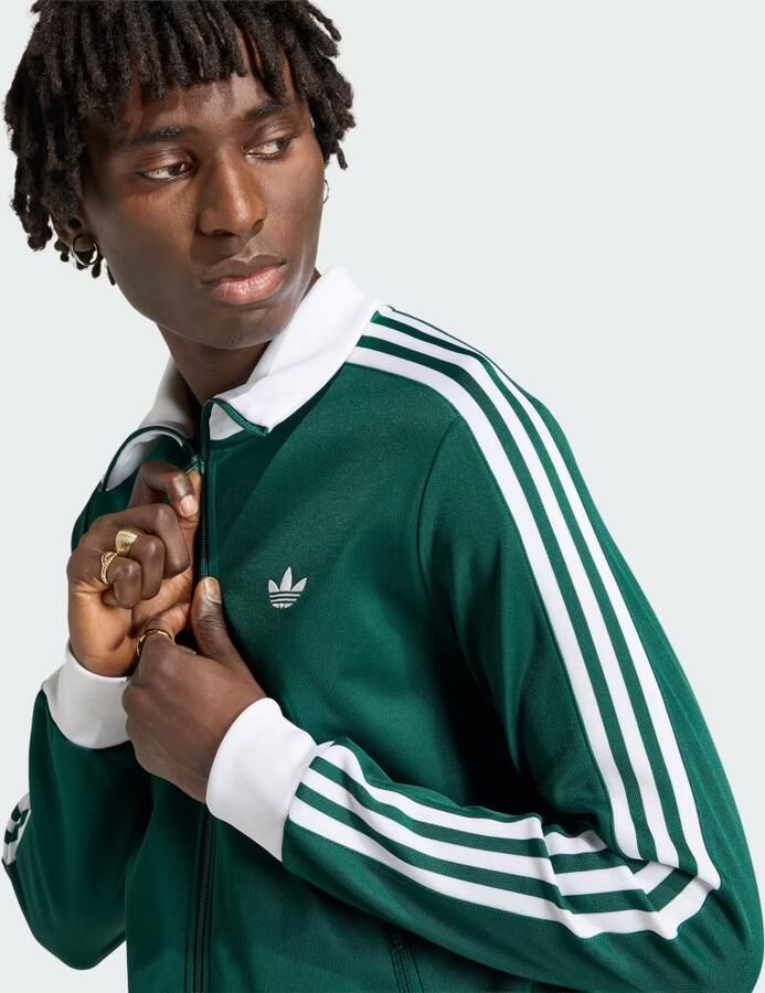 Adidas Originals slim fit sweatjack van katoenmix - Foto 4