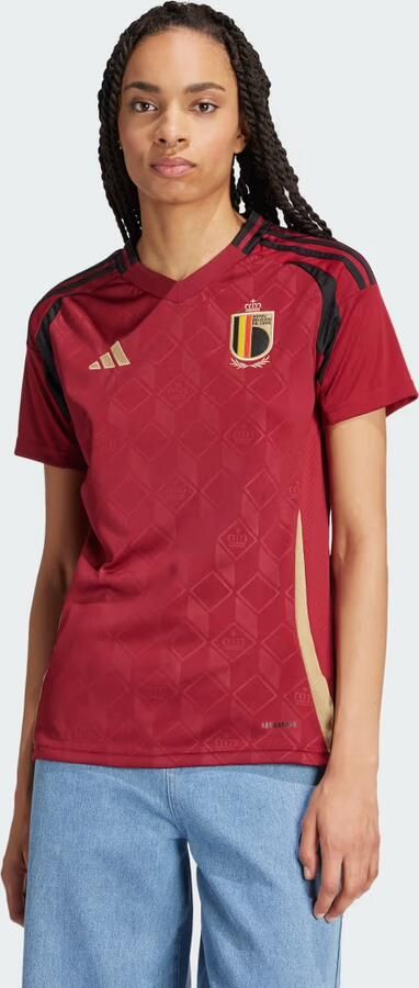 Adidas België 24 Thuisshirt Bordeaux- Dames Bordeaux - Foto 5