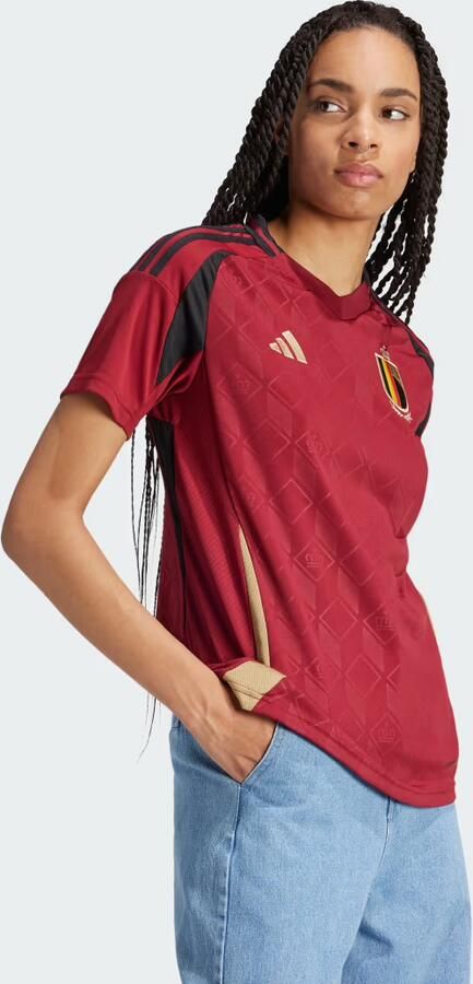Adidas België 24 Thuisshirt Bordeaux- Dames Bordeaux - Foto 3