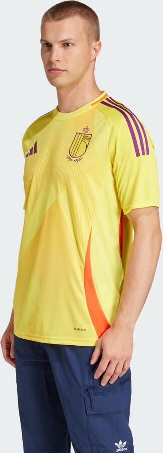 Adidas België 25 (Vrouwenelftal) Uitshirt Geel- Heren Geel - Foto 6