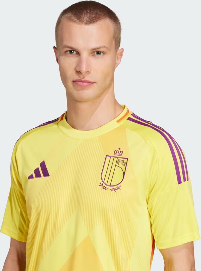 Adidas België 25 (Vrouwenelftal) Uitshirt Geel- Heren Geel - Foto 3