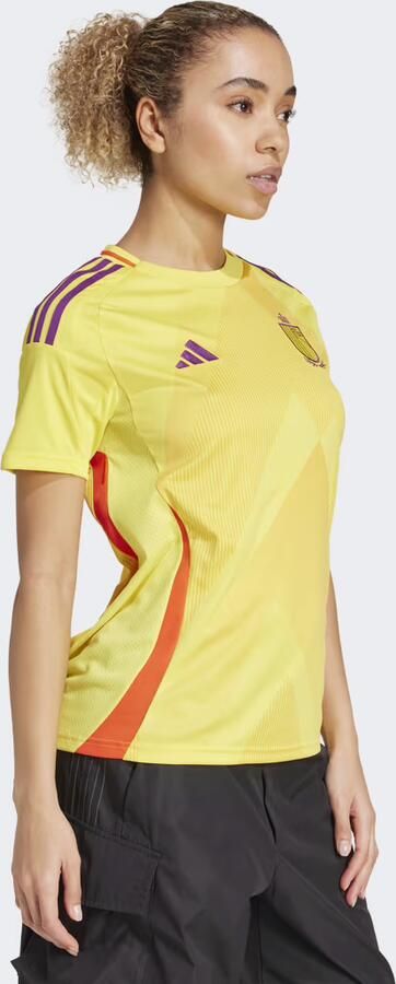 Adidas T-shirt Korte Mouw T-shirt Belgium 24 25 Away Femme Jaune - Foto 6