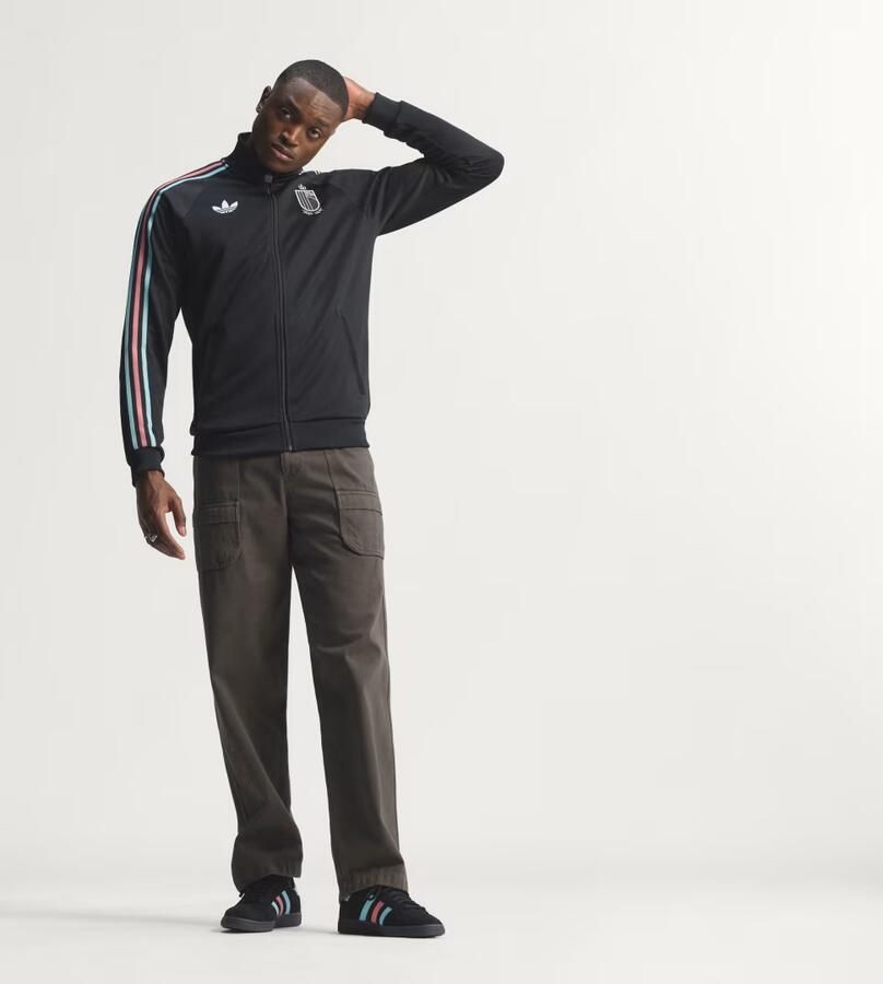 Adidas Originals regular fit trainingsjack België met katoen - Foto 6