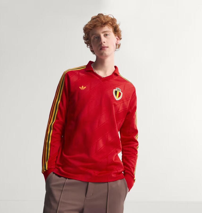 Adidas Originals Belgium '86 Retro Home Shirt Rood- Rood