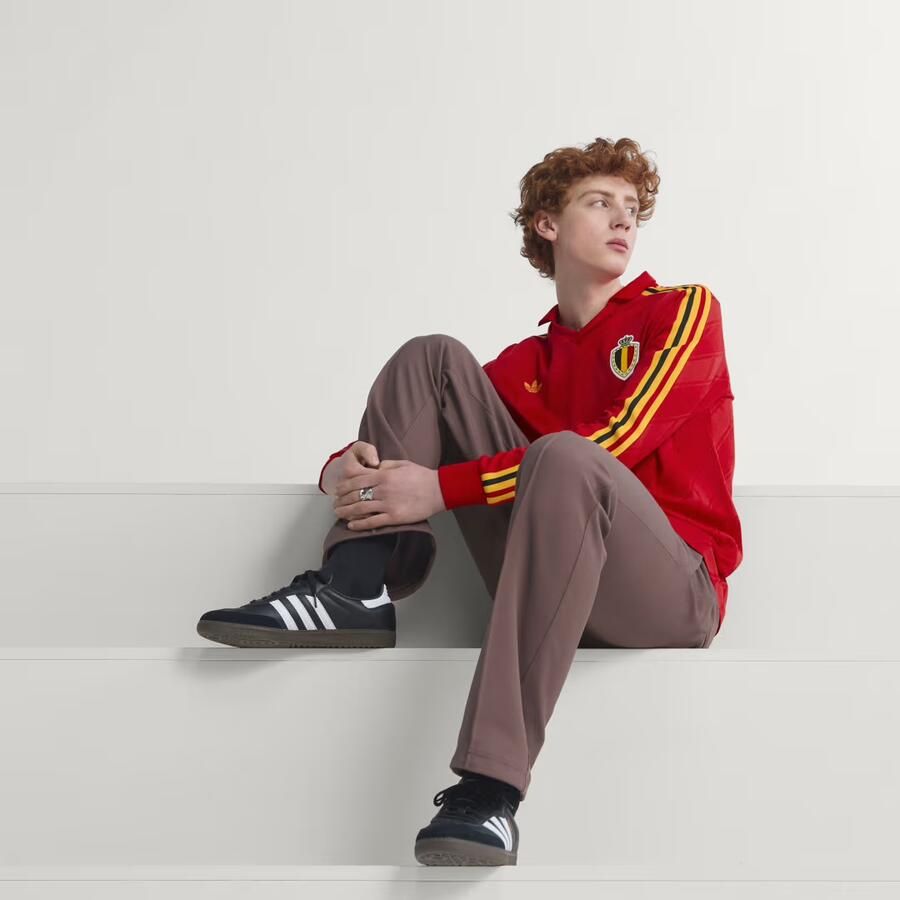 Adidas Originals Belgium '86 Retro Home Shirt Rood- Rood - Foto 3