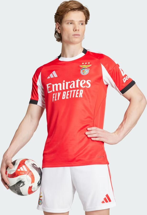 Adidas Benfica 2025 26 Home Shirt Rood- Heren Rood