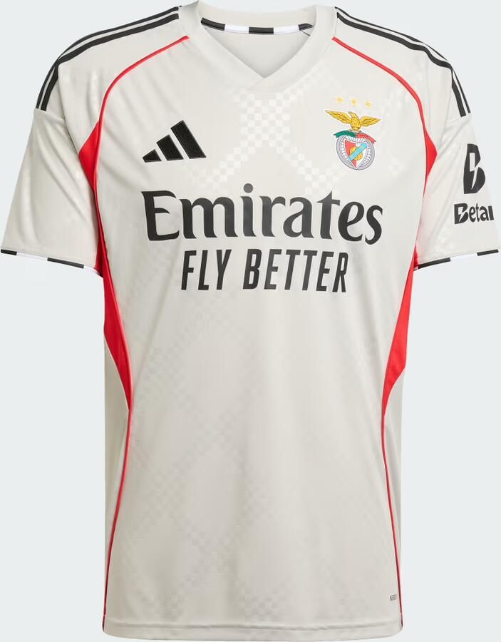Adidas Benfica 2025 26 Away Shirt Beige- Heren Beige