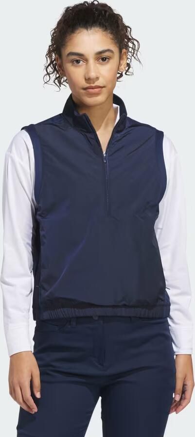 Adidas BEYOND THE COURSE CLIMAWARM LOOSE-FIT GILET MET HALFLANGE RITS