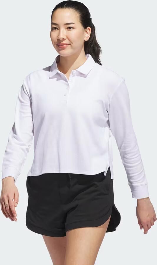 Adidas Beyond The Course Long Sleeve Loose Polo Shirt