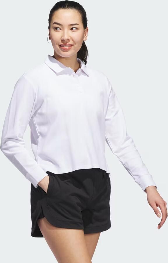 Adidas Beyond The Course Long Sleeve Loose Polo Shirt - Foto 5