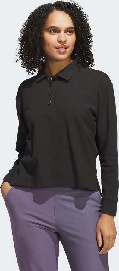 Adidas Beyond The Course Long Sleeve Loose Polo Shirt