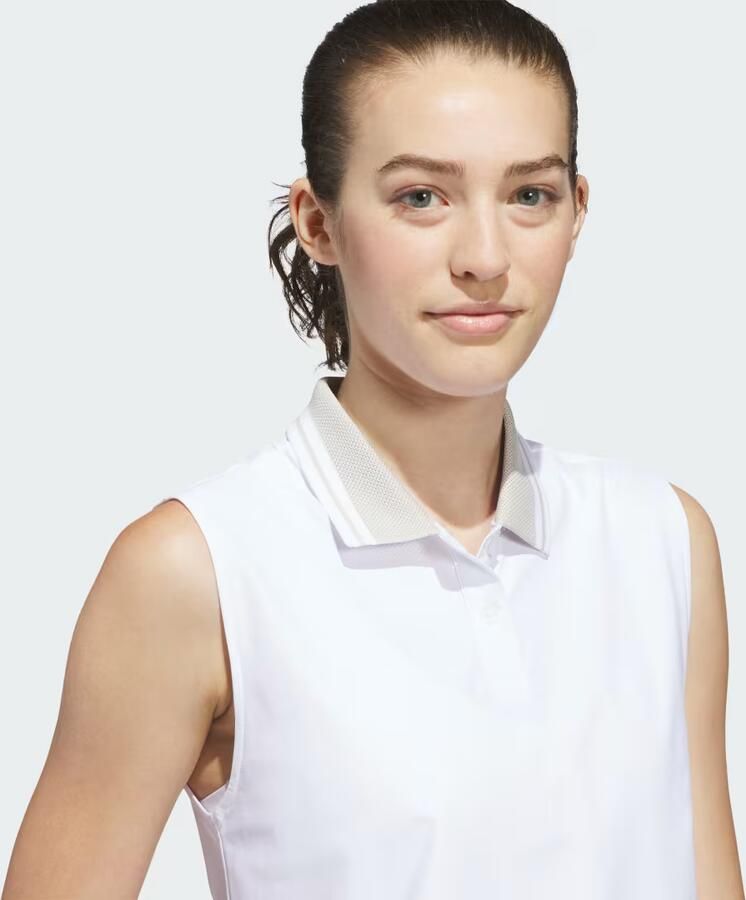 Adidas Beyond The Course Twistknit Mouwloos Poloshirt - Foto 2