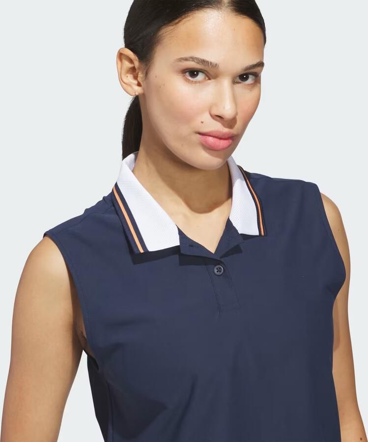 Adidas Beyond The Course Twistknit Mouwloos Poloshirt - Foto 3