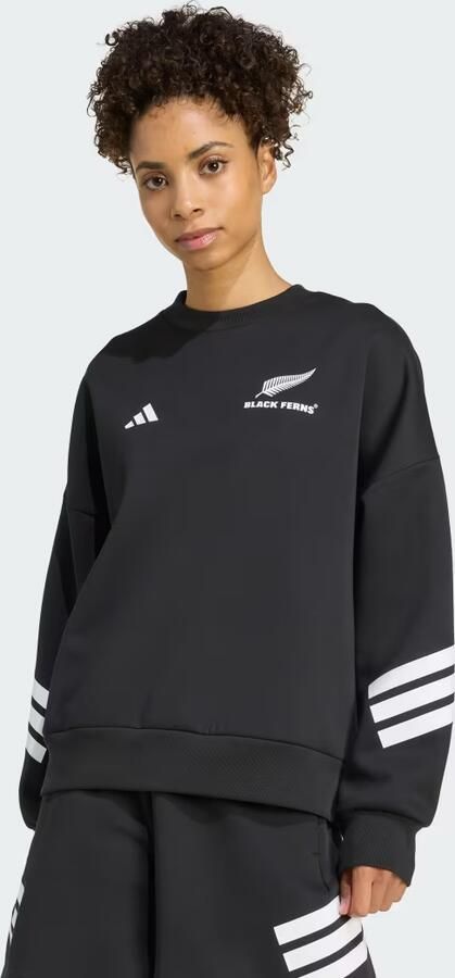Adidas Black Ferns 3-Stripes Sweatshirt