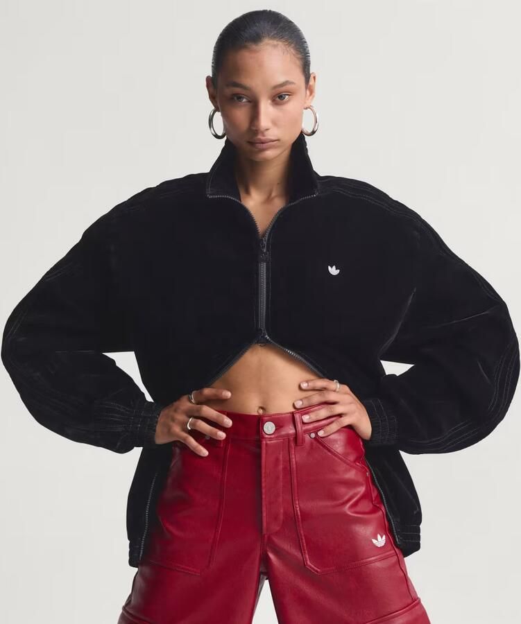 Adidas Brushed Twill Oversized Firebird Sportjack