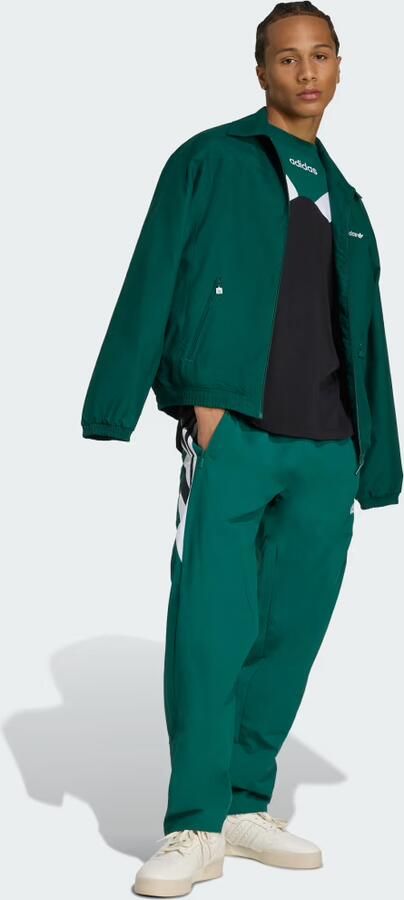Adidas Originals Brushed Track Jacket Men Trainingspakken groen Maat XL Kleding - Foto 8