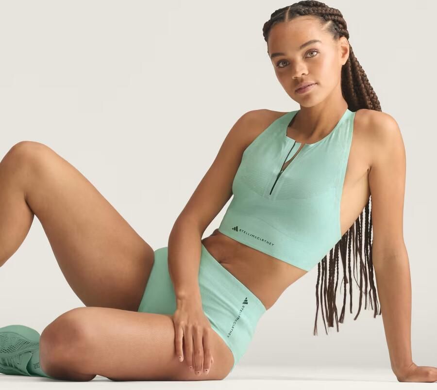 Adidas by Stella McCartney Floral Lace Hardloopcroptop