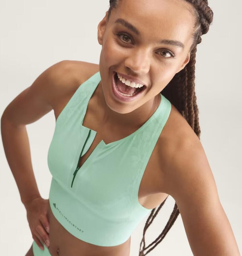 Adidas by Stella McCartney Floral Lace Hardloopcroptop - Foto 3
