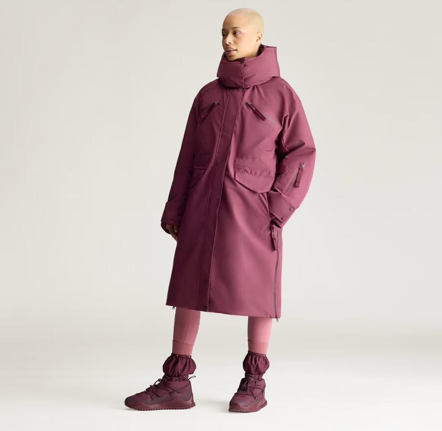 Adidas by Stella McCartney Lange Gewatteerde Winterjas