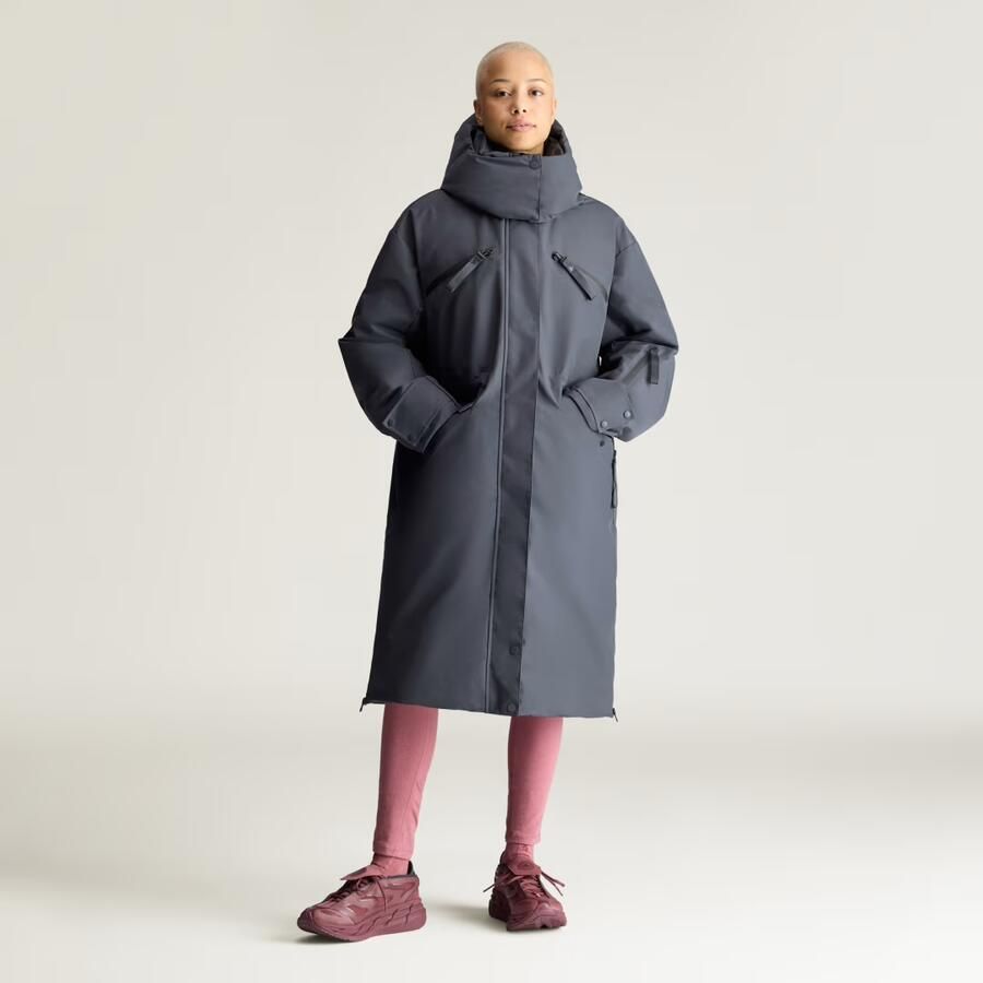 Adidas by Stella McCartney Lange Gewatteerde Winterjas