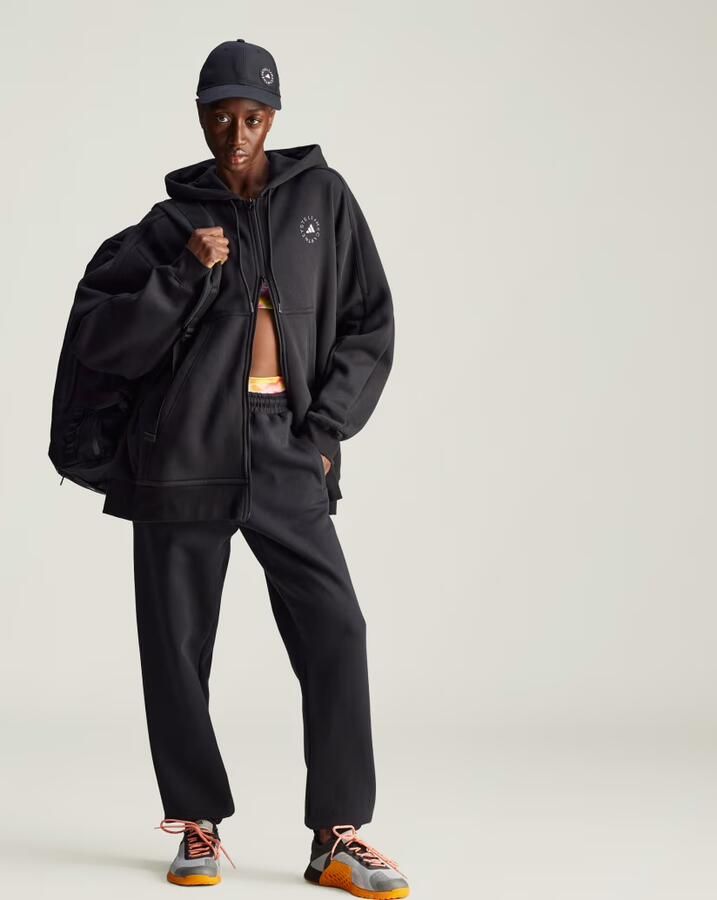 Adidas by stella mccartney Sweatpants met bedrukt logo Black Dames - Foto 4