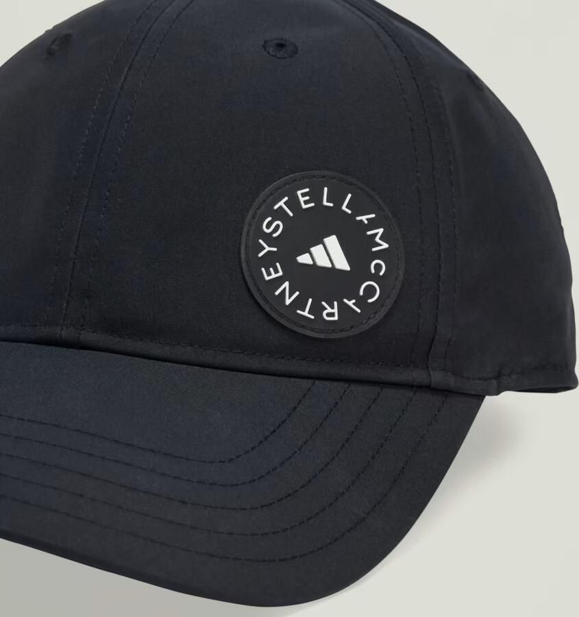 Adidas by stella mccartney Logo Print Nylon Cap Black Dames - Foto 3