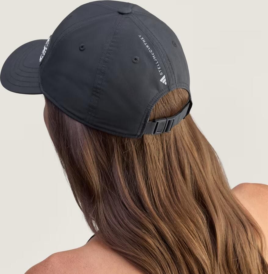 Adidas by stella mccartney Logo Print Nylon Cap Black Dames - Foto 2