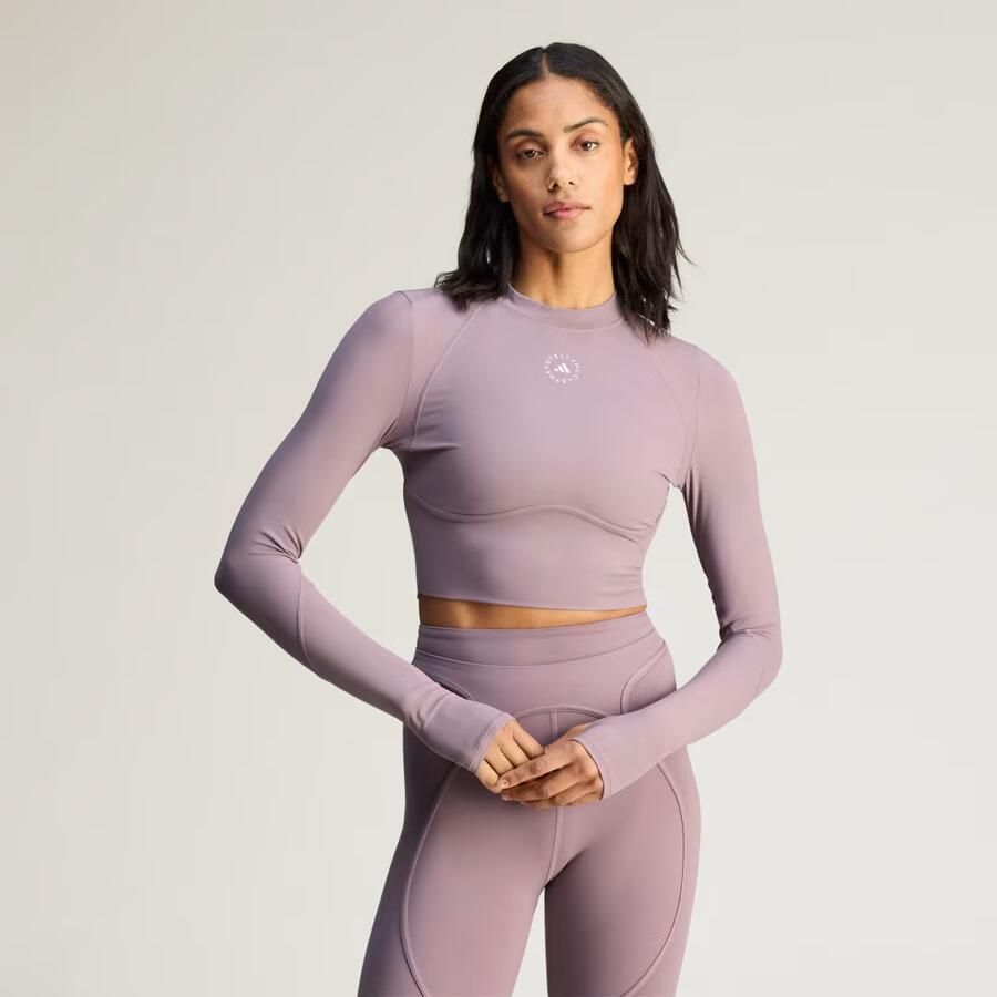 Adidas by Stella McCartney Training Croptop met Lange Mouwen - Foto 1