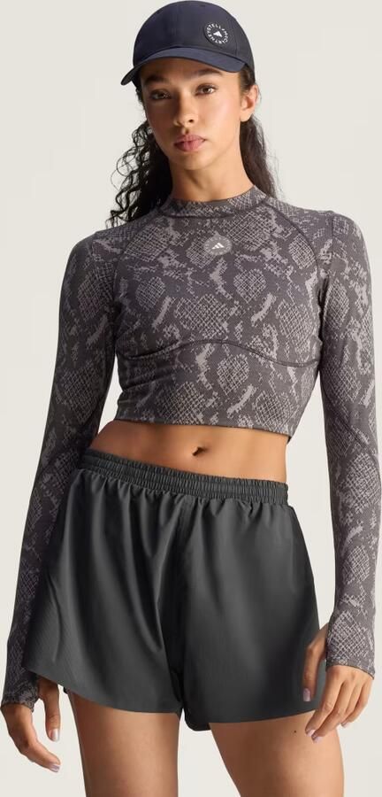 Adidas By Stella McCartney Training Longsleeve Croptop Printed