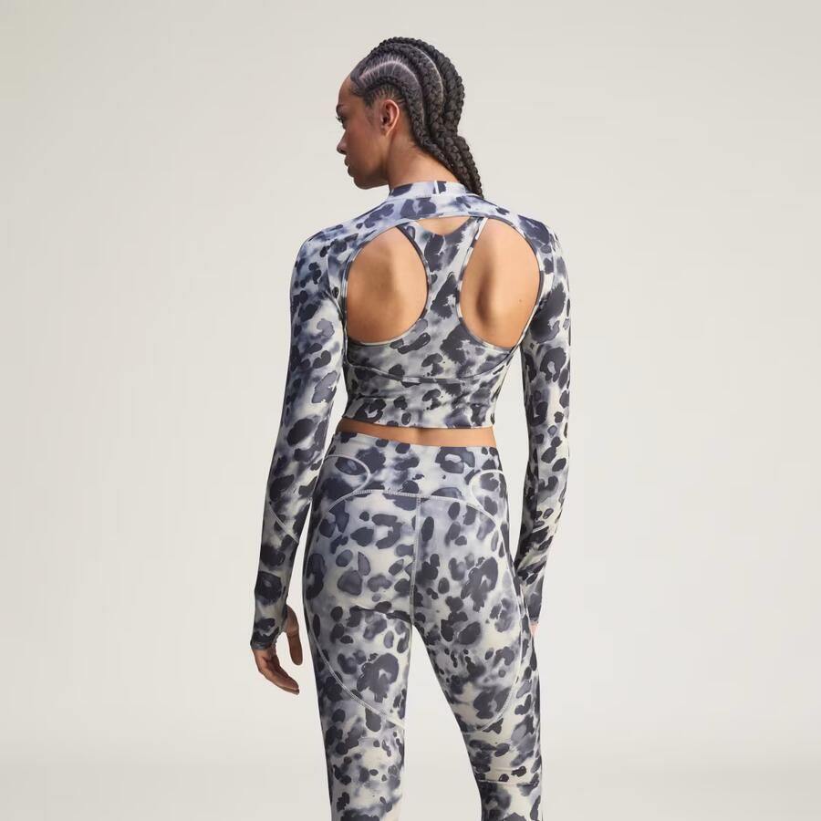 Adidas by Stella McCartney Trainingscroptop met Lange Mouwen en Print - Foto 2
