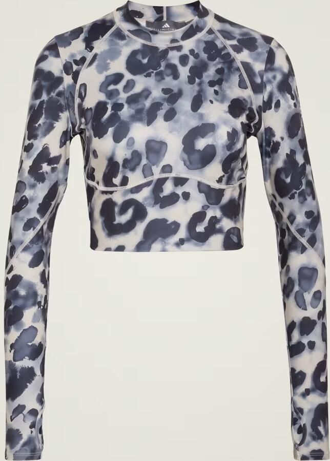 Adidas by Stella McCartney Trainingscroptop met Lange Mouwen en Print - Foto 6