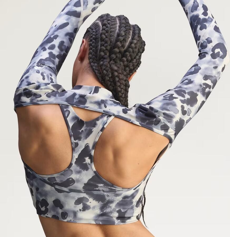 Adidas by Stella McCartney Trainingscroptop met Lange Mouwen en Print - Foto 5