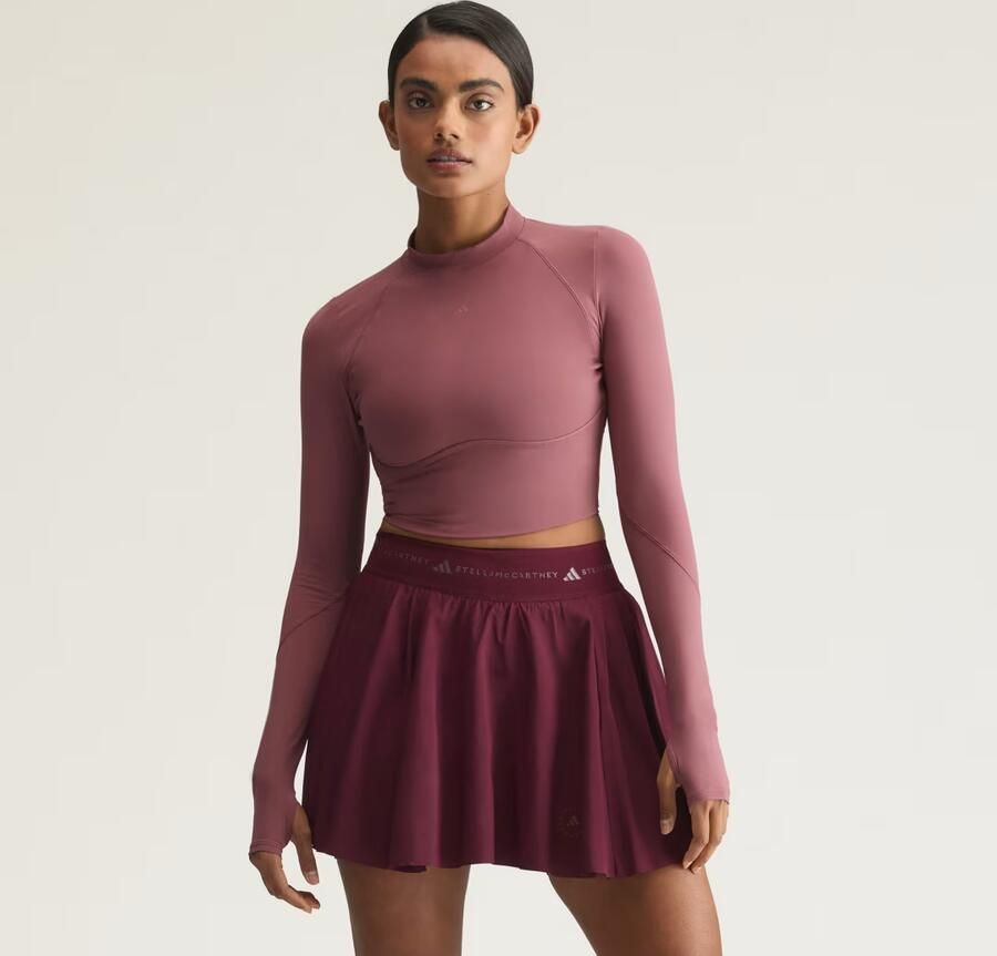 Adidas by Stella McCartney Trainingscroptop met Lange Mouwen
