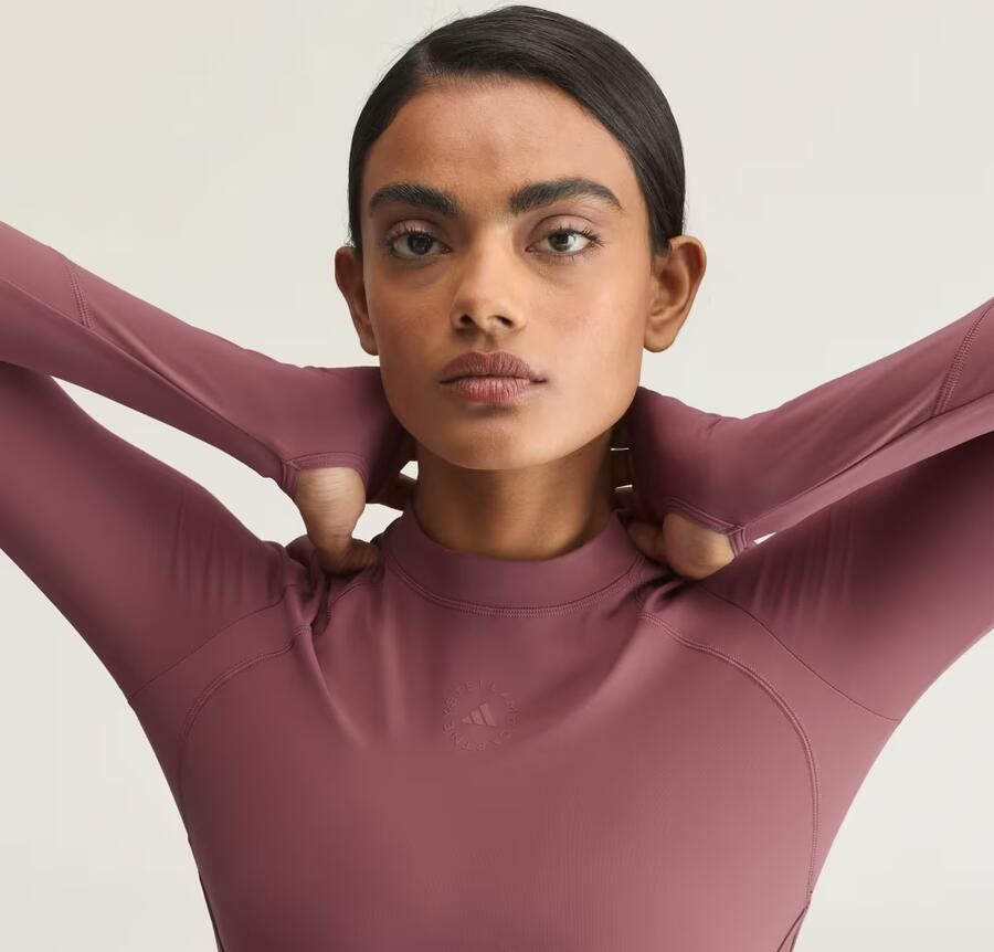 Adidas by Stella McCartney Trainingscroptop met Lange Mouwen - Foto 4
