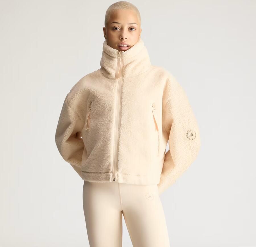 Adidas by Stella McCartney Winter Fleece Ritsjack met Capuchon