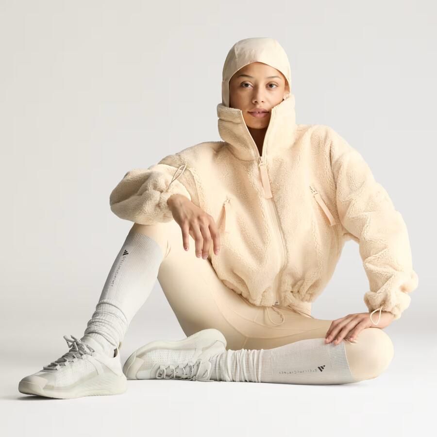 Adidas by Stella McCartney Winter Fleece Ritsjack met Capuchon - Foto 2