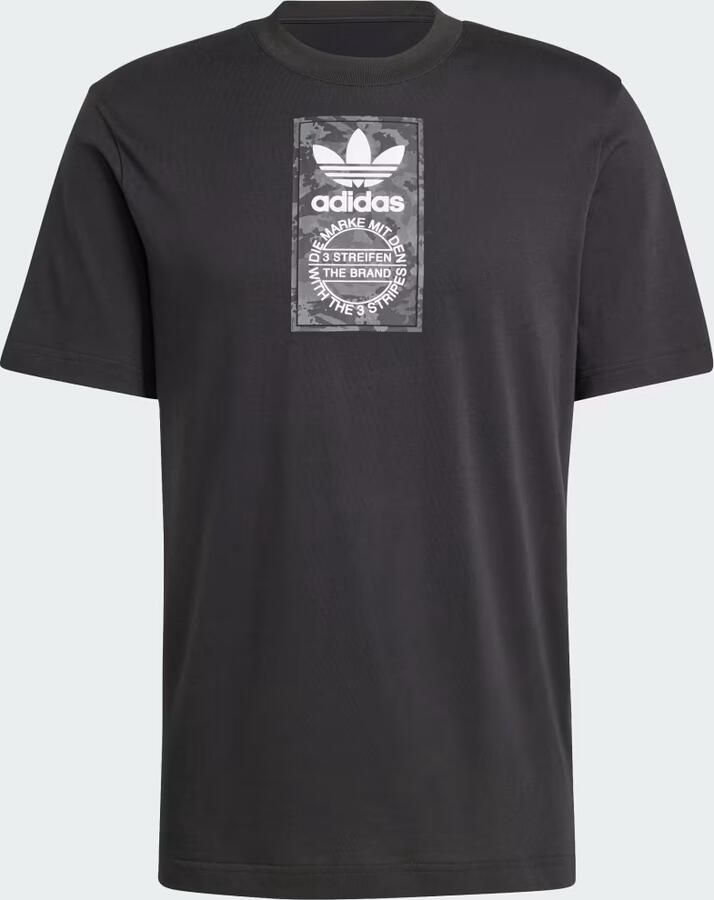 Adidas Camo Label T-shirt Zwart- Heren Zwart - Foto 4