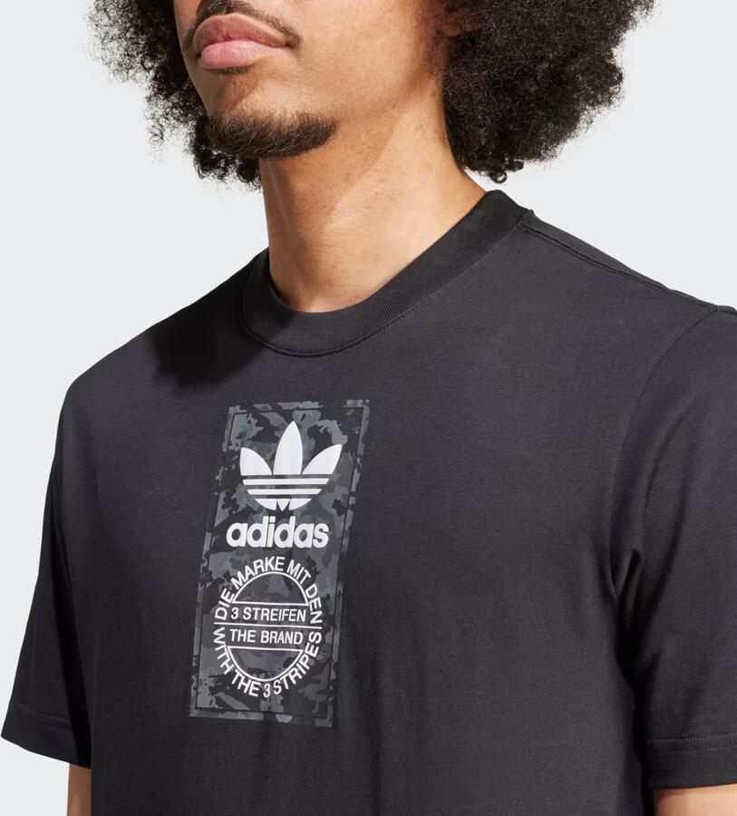 Adidas Camo Label T-shirt Zwart- Heren Zwart - Foto 2