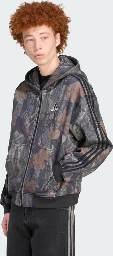 Adidas Camo met Capuchon Lange ritssluiting