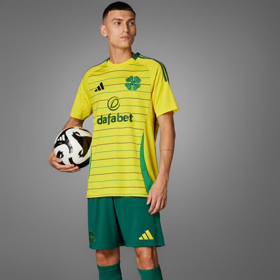Adidas Celtic 2024 25 Away Shirt Team Yellow- Heren Team Yellow