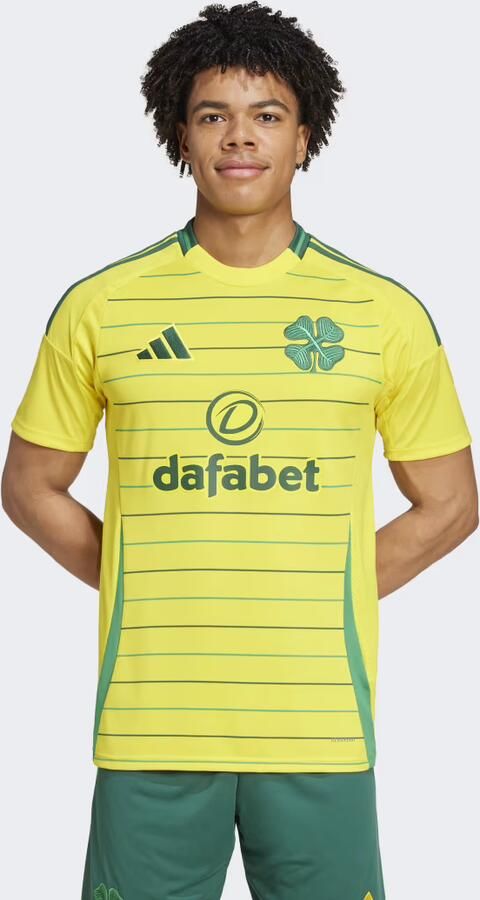 Adidas Celtic 2024 25 Away Shirt Team Yellow- Heren Team Yellow