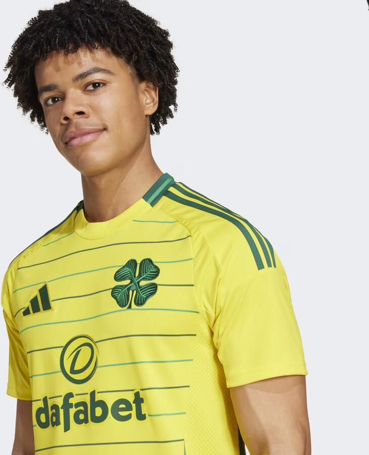 Adidas Celtic 2024 25 Away Shirt Team Yellow- Heren Team Yellow - Foto 2