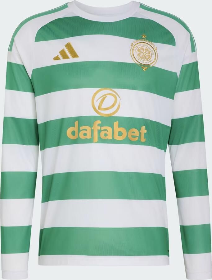 Adidas Celtic FC 2026 27 Long Sleeve Home Shirt Wit- Heren Wit - Foto 4