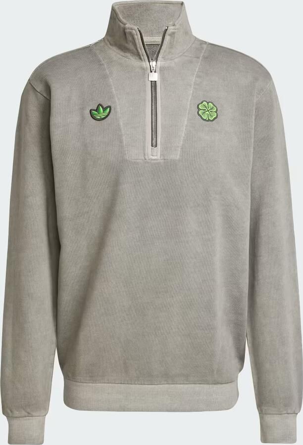 Adidas Celtic FC Terrace Icons Longsleeve met Halflange Rits - Foto 4