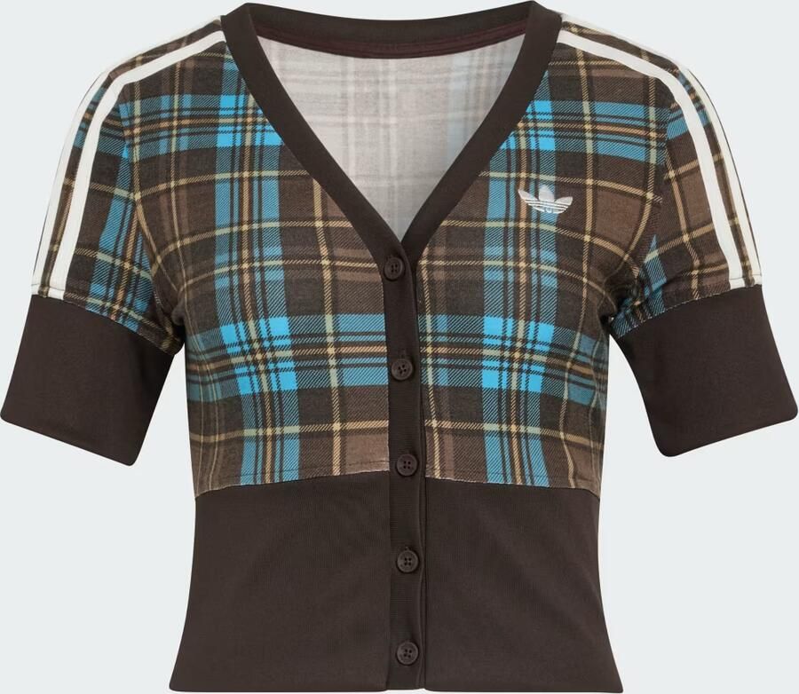 Adidas CHECKED SHIRT MET V-HALS EN KNOOPJES - Foto 4