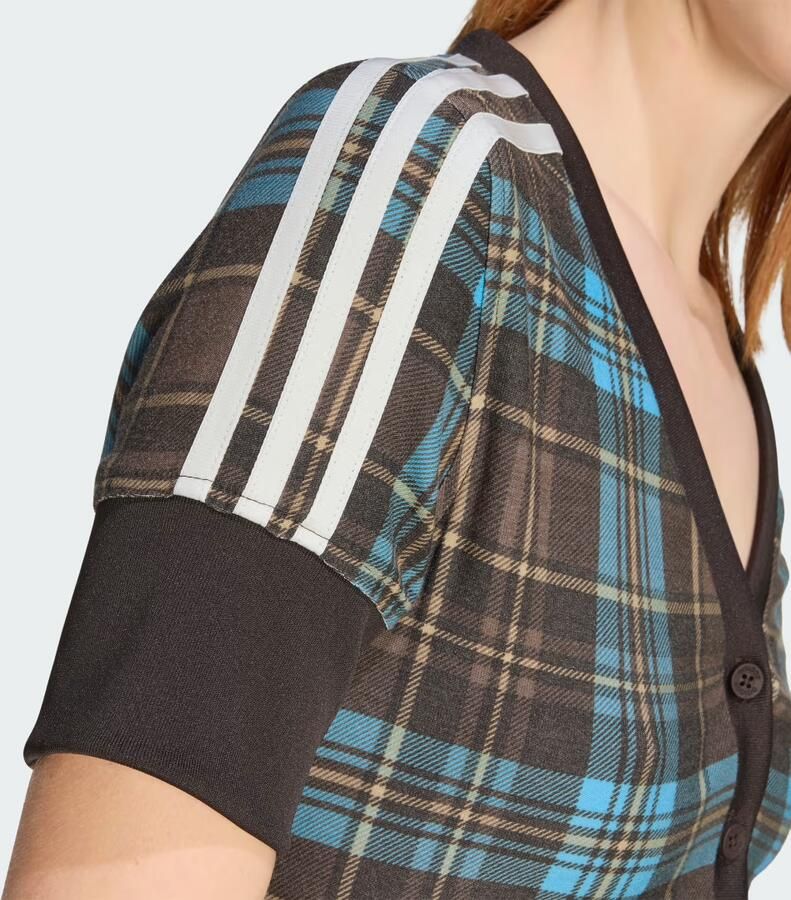 Adidas CHECKED SHIRT MET V-HALS EN KNOOPJES - Foto 3