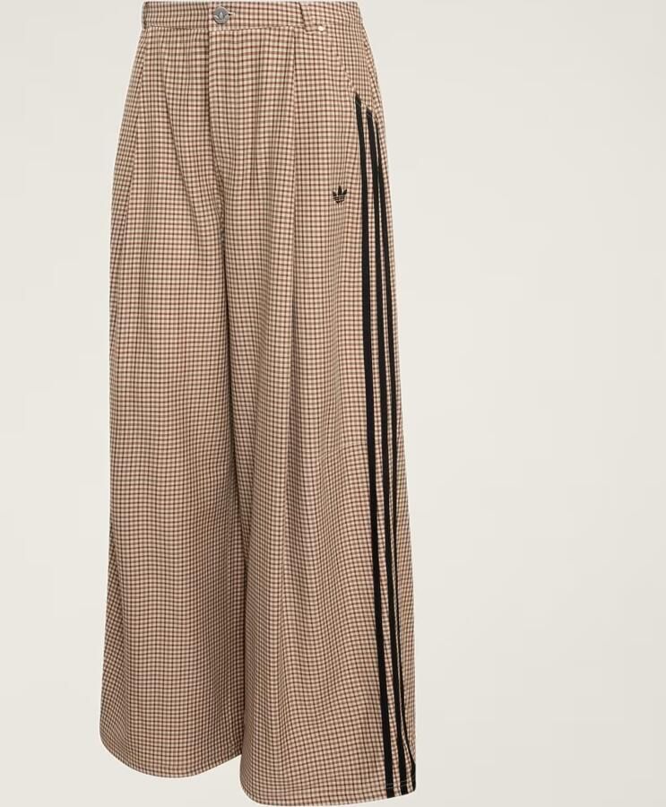 Adidas Originals 3-Stripes Checks Loose Track Pants Beige- Dames Beige - Foto 7