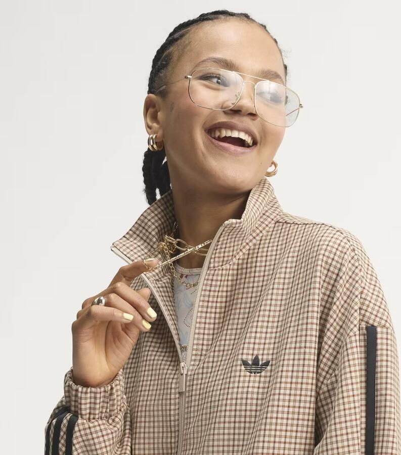 Adidas Originals Slim fit sweatjack met gestikt logo model 'CHECKS' - Foto 4